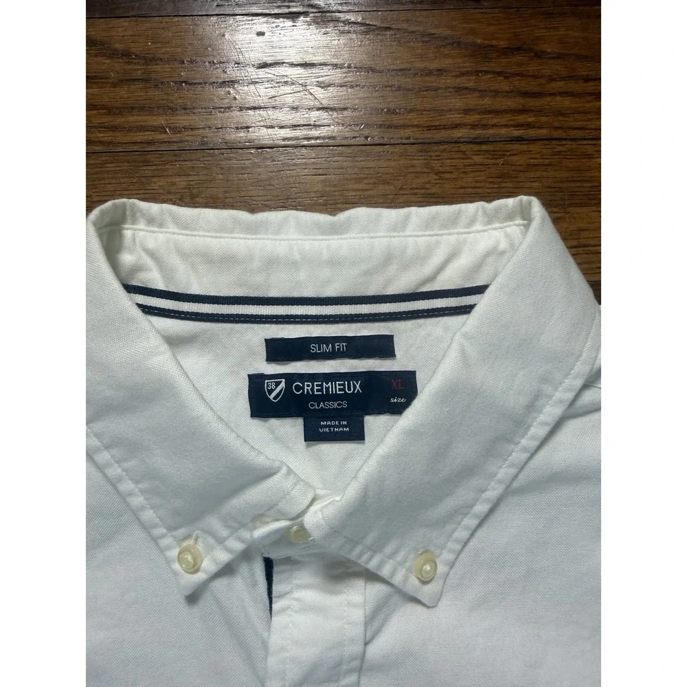 Cremieux Classics Men's Short Sleeve Button-Up Shirt, 100% Cotton, XL